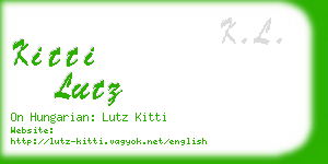 kitti lutz business card